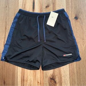 NWT Nike Small Track Club DriFIT 5" Brief-Lined Run Shorts Black Blue FZ7397-010